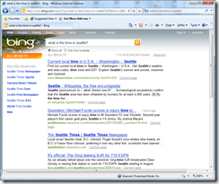 Search results from Bing