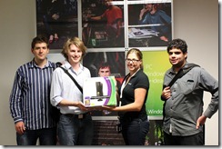 The winners of the social networking awareness competition